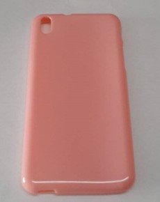 Силиконов гръб ТПУ гланц за HTC Desire 816 розов